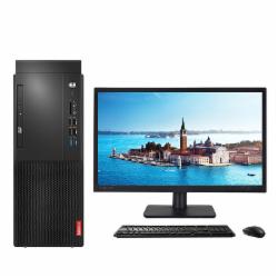 联想 启天 M420-D470 台式电脑(i5-9500F/8GB/1TB+128GSSD/1GB独显/210W高效电源/Win10/六年上门保修/23寸显示器) 黑色
