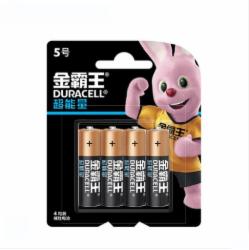 金霸王 超能量5号AA碱性干电池 4粒装