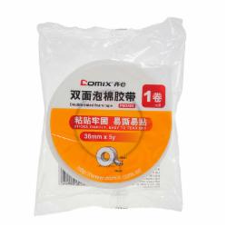 齐心 PM3605 双面泡棉胶带 36mm*5y 白色(单位:卷)