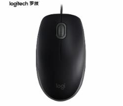 罗技（Logitech）M110 有线鼠标 黑色