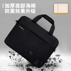 维多利亚旅行者 电脑包15.6英寸手提电脑包 单肩斜跨商务公文包V7009黑色 30天免费质保