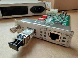 瑞斯康达 RC112-GE-S 光纤收发器千兆光电转换器 （带机框）
