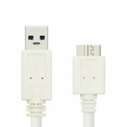 酷比客 LCCPUSB3AMCWH-1.5M USB3.0 AM-Micro 移动硬盘数据线 /1.5M 白色