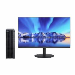 华为 台式计算机 擎云 B530E Core i3-12100(3.3G/12M/4 核)/256G SSD/8GB(8GB*1)/无光驱/USBKB/USBMouse/  串口/180W/ 8.6升/23.8寸显示器 