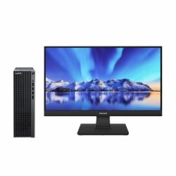 华为 擎云 B530E 台式计算机  i3-12100/1T+256G SSD/8GB/无光驱/USBKB/USBMouse/ 串口/180W/ 8.6升/23.8寸显示器