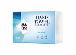 亚太森博 原木日记2层180张折叠擦手纸20包箱装（加大）YHT006A