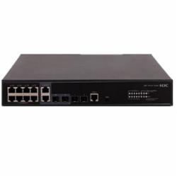 H3C S5130S-12TP-HPWR-EI L2以太网交换机主机,支持8个10/100/1000BASE-T PoE+电口(AC 125W),支持2个GE Combo口,支持4个1000BASE-X SFP端口,支持AC; 13英寸机箱挂耳附件-SOHO/低端接入-网络终端共用