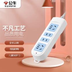 公牛 4位无开关全长1.8米 GN-101排插