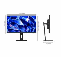 AOC 27英寸4K高清 IPS广视角 升降旋转 办公低蓝光不闪显示屏U27P10