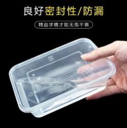 德昂仕一次性加厚带盖长方形打包盒750ml*300套