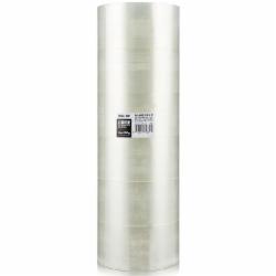 得力（deli）大卷透明胶带封箱宽胶带胶布加厚 60mm*150m 6卷装 30334