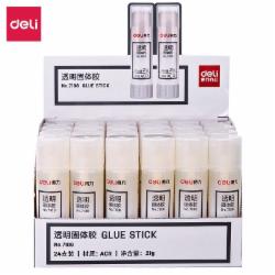 得力 7108 高粘度手工固体胶 固体胶棒 固体胶水手工胶 21g 12支/盒