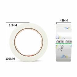 得力 封箱胶 高品质高透明封箱胶带48mm*100y*50um(91.4m/卷) 6卷/筒  30205