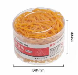 齐心 橡皮筋B3514 黄色 100g/筒 单桶装
