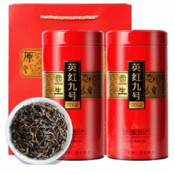 英德英红九号红茶 2024新茶老古树工夫茶英红9号送礼自饮口粮茶叶 【茶叶礼盒款】250克*2罐 500克