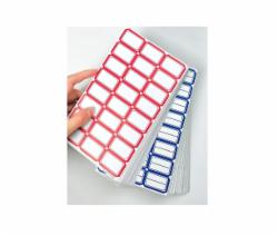 国产 办公自粘性标签纸口取纸不干胶标签贴 201红色（24*38mm）