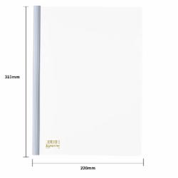 齐心抽杆夹 A4/10mm抽杆夹 10个/包 Q310白色