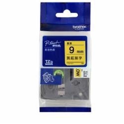 兄弟(brother)原装标签色带 黄底黑字9mm TZe-621
