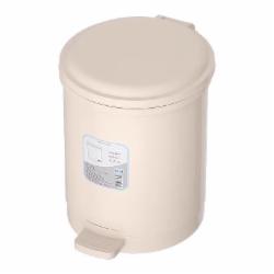 汉世刘家 家用垃圾桶 小号浅咖+贴纸