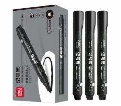 得力 记号笔 10支/盒 黑色 6881