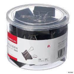 齐心 B3626长尾票夹2# 41mm 24只/筒 黑色（单位:筒）