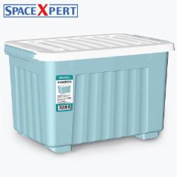 SPACEXPERT 收纳箱 塑料收纳箱 80L 蓝色