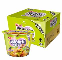 统一 老坛泡椒牛肉面 整箱12桶