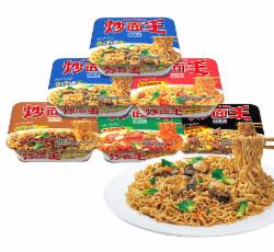 公仔 炒面王 蚝油海鲜牛肉炸酱口味随机6盒装