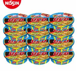 日清 方便面 UFO飞碟炒面 虾仁炒面味面 116g*12碗 整箱装