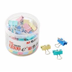 晨光 彩色长尾夹 6#15mm 60只/罐  小号 ABS92743